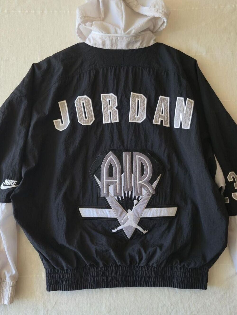 Vintage Nike Air Jordan Jacket Mens M Retro 9 Flight Nostalgia Windbreaker 1990s